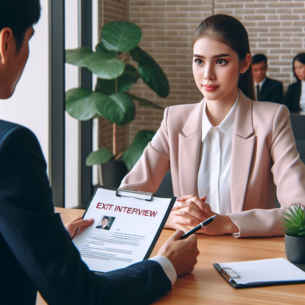 HR Exit Interview Analysis - Generated Image
